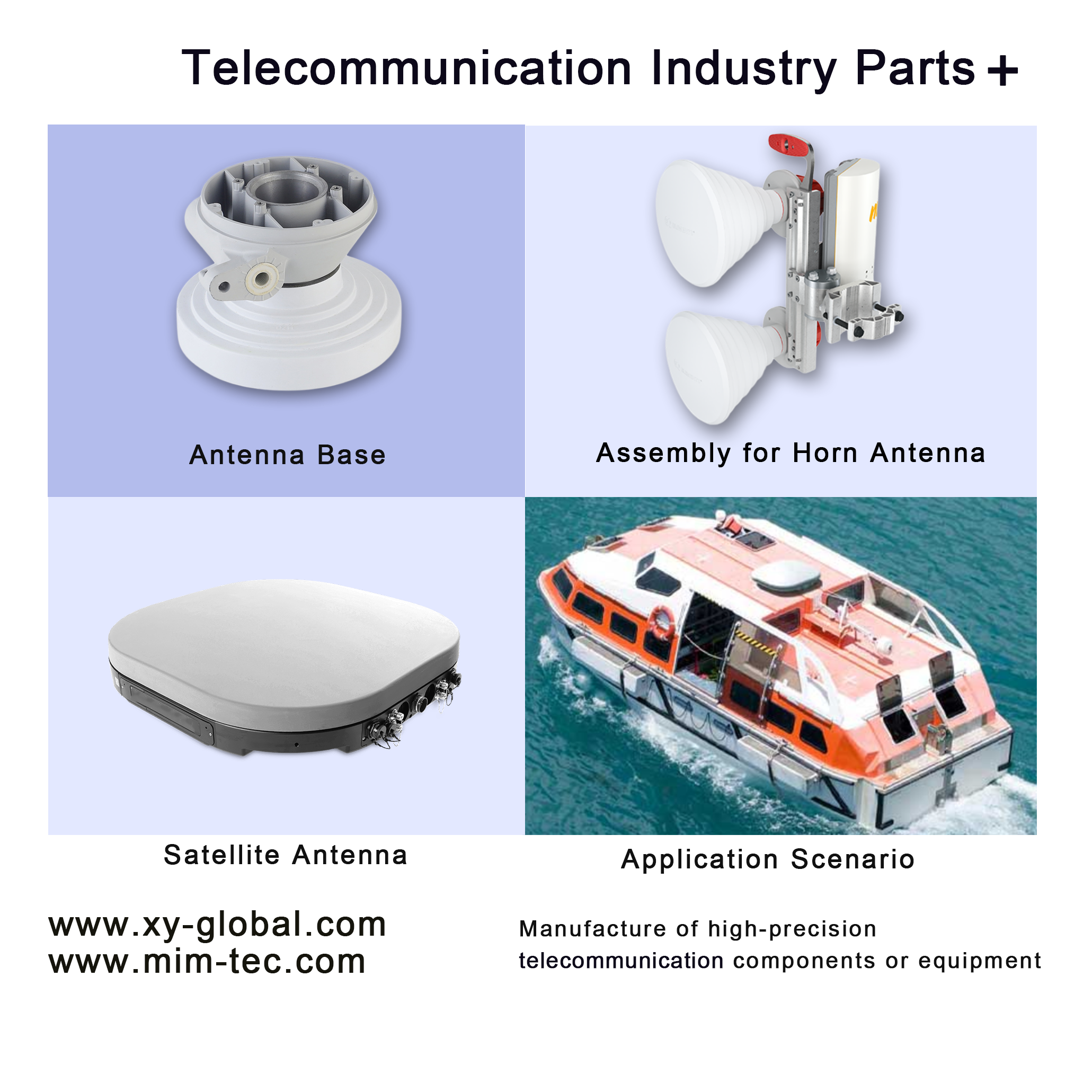 Precision manufacturer of electronically controlled antenna housings